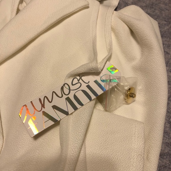 NWT White Jumpsuit - Picture 6 of 6